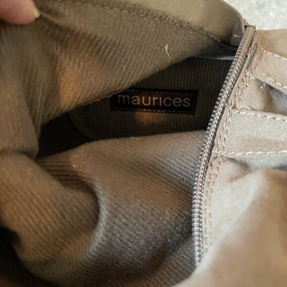 Womens Gray Over the Knee High Heel Boots‎ Buckle Accent Detail Fashion, 8.5M - Picture 5 of 5